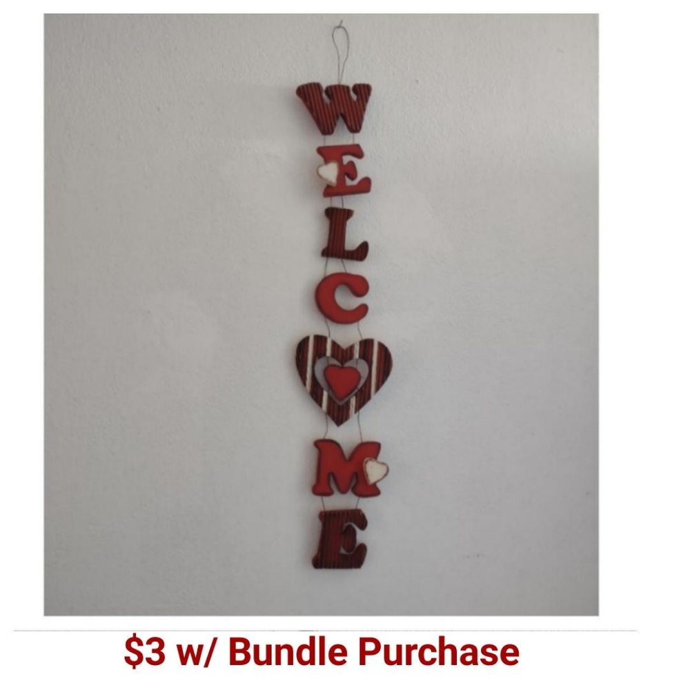 Welcome Sign - Hearts